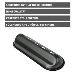 KAISER X-mas Stollenbackhaube, 39,5 x 14 x 8 cm