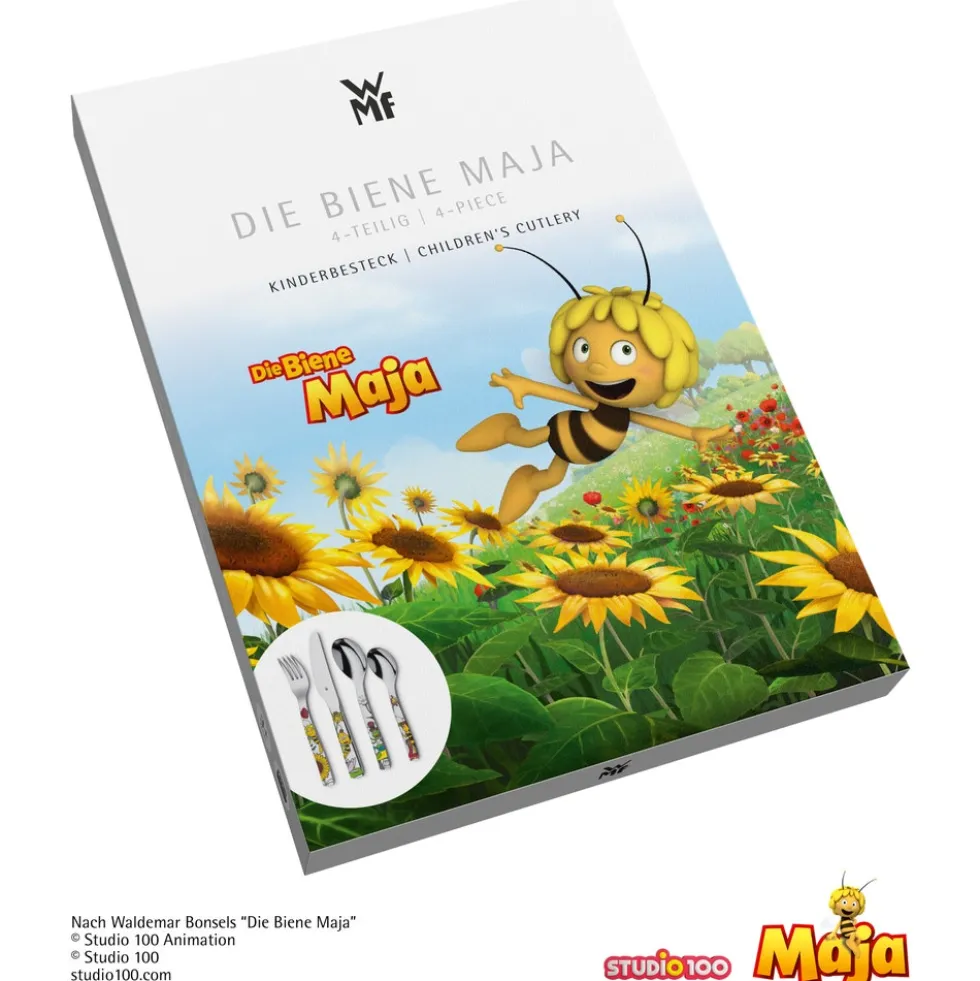 Kinderbesteck-Set Die Biene Maja, 4-teilig