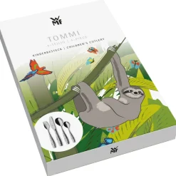 Kinderbesteck-Set Faultier Tommi, 4-teilig