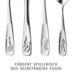 Kinderbesteck-Set Tiere, 4-teilig