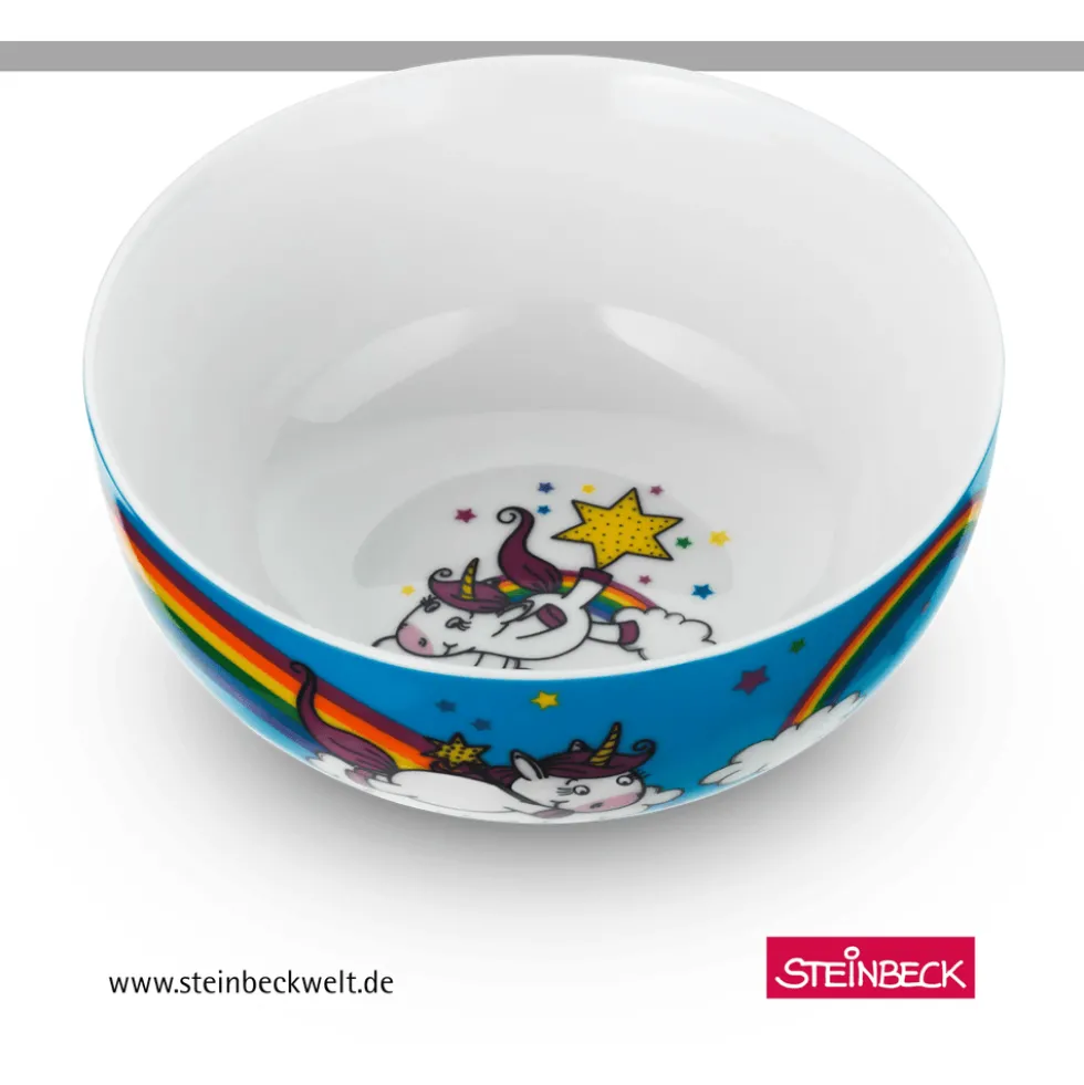 Kindergeschirr-Set Einhorn, 6-teilig
