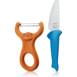 Kinderkoch-Set mit Gemüseschäler und Messer, 2-teilig