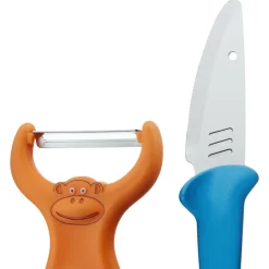 Kinderkoch-Set mit Gemüseschäler und Messer, 2-teilig