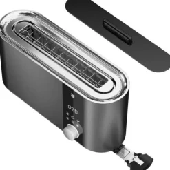 Master Set: Langschlitz-Toaster mit Brötchenaufsatz und Wasserkocher