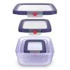 oneClick Frischhaltedosen 3-teiliges Space Saving Set (0,5 / 1,2 / 2,3 L) N12304