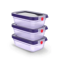 oneClick Frischhaltedosen 3-teiliges Set (3x 0,5 L) N12317