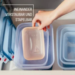 oneClick Frischhaltedosen 3-teiliges Space Saving Set (0,5 / 1,2 / 2,3 L) N12302
