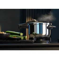 Perfect One Pot Schnellkochtopf mit Dampfgareinsatz, 22 cm, 6,5 Liter