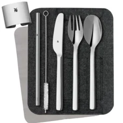 Picknick Essentials Set: Besteck, Behälter und Becher