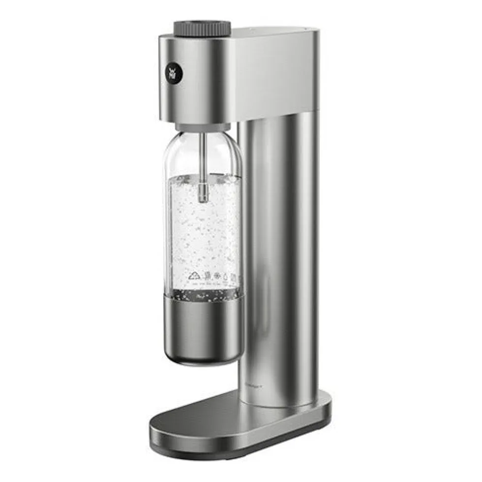 Set: Element One Wassersprudler, Edelstahl mit Wasserkaraffe und Reinigungsbürste