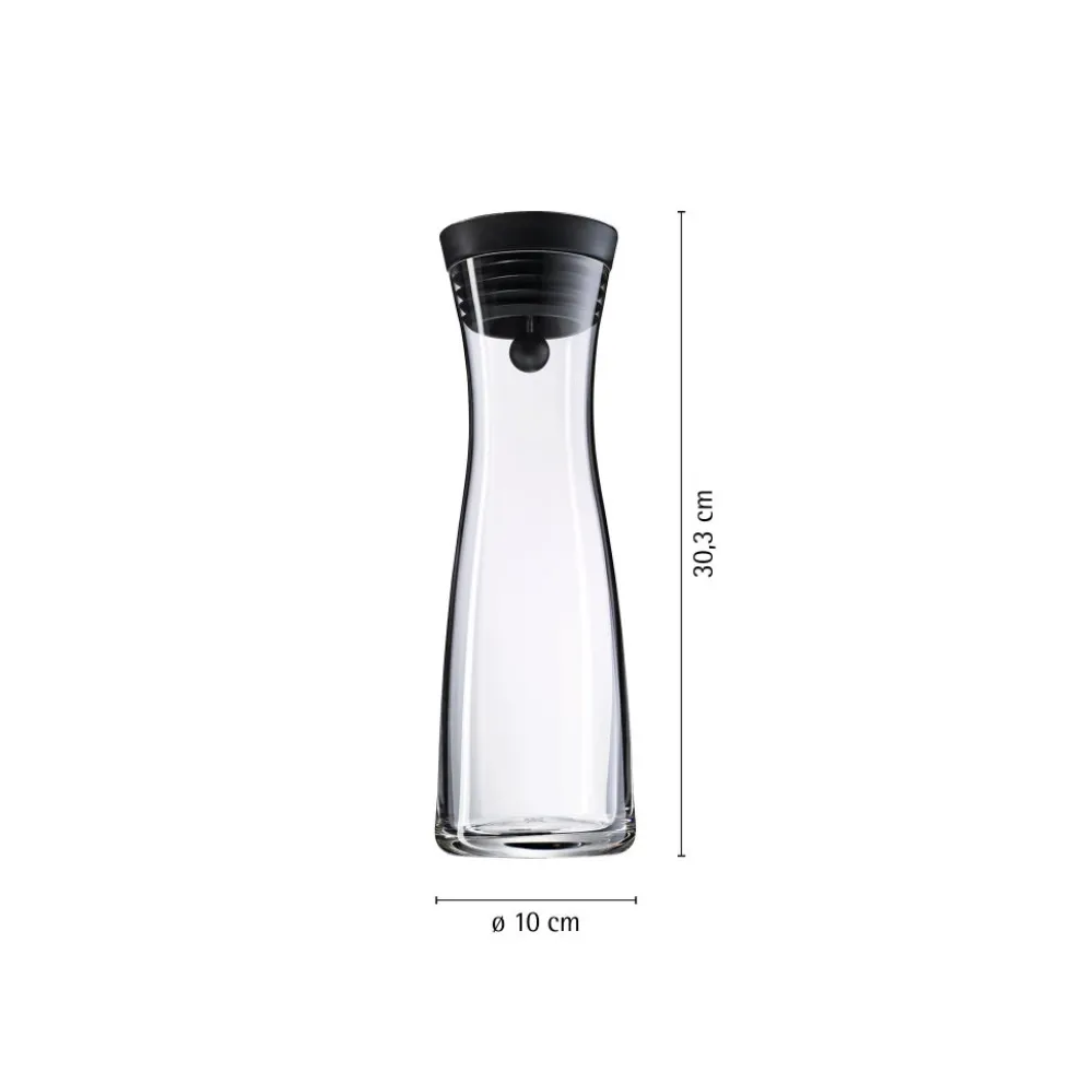 Set: Element One Wassersprudler, Edelstahl mit Wasserkaraffe und Reinigungsbürste