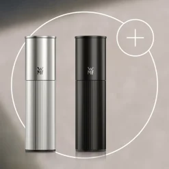 Set: Signature Pro Gewürzmühlen in silber und schwarz