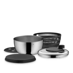 Set: Taverno Salat-Set, 3-teilig, Gourmet Salatschleuder und Classic Line Gemüsemesser