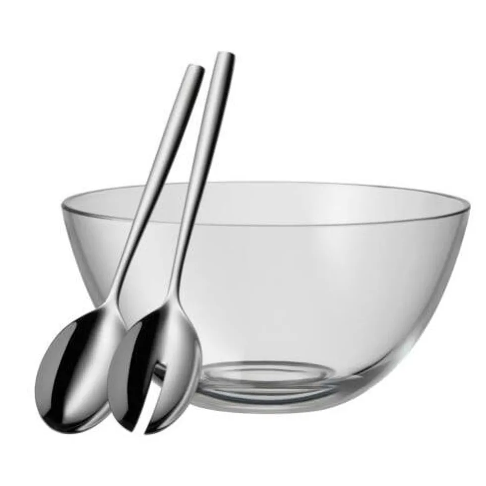Set: Taverno Salat-Set, 3-teilig, Gourmet Salatschleuder und Classic Line Gemüsemesser