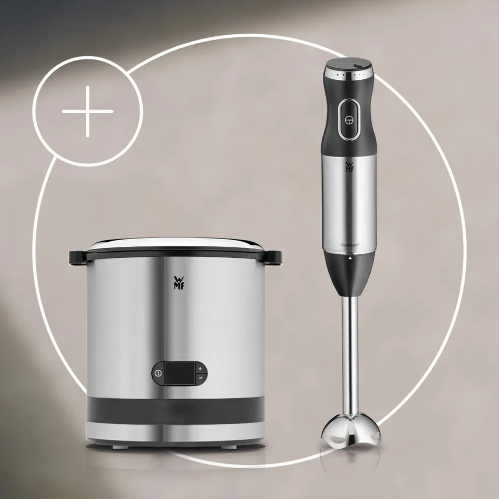 Set: WMF KÜCHENminis Eismaschine mit Stabmixer