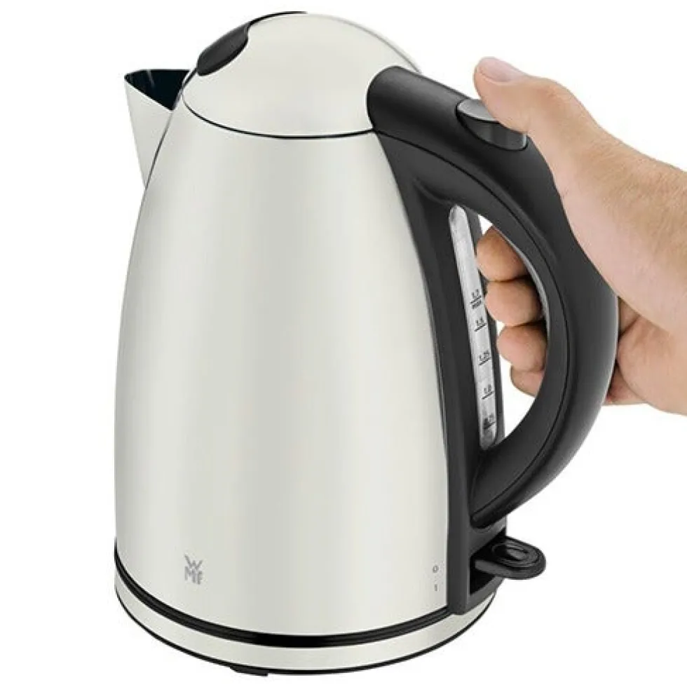 Set: WMF Stelio Wasserkocher 1,7L und Filterkaffeemaschine aus Glas, Paper White