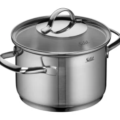 Silit Achat Kochtopf mit Deckel, 16 cm