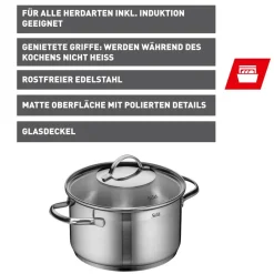 Silit Achat Kochtopf mit Deckel, 20 cm