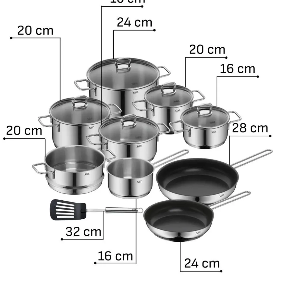 Silit Alicante Kochgeschirr-Set, 10-teilig
