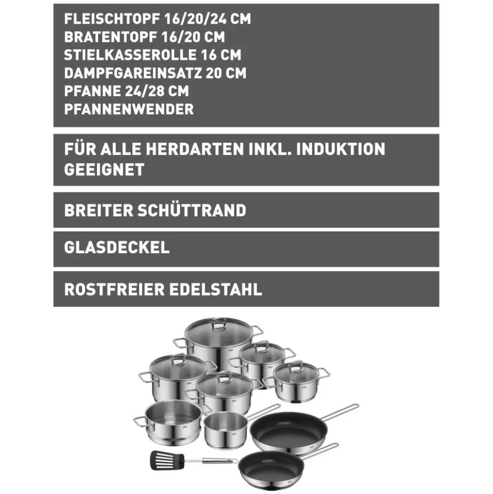 Silit Alicante Kochgeschirr-Set, 10-teilig