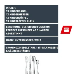 Silit Aquarama Kinderbesteck-Set, 4-teilig