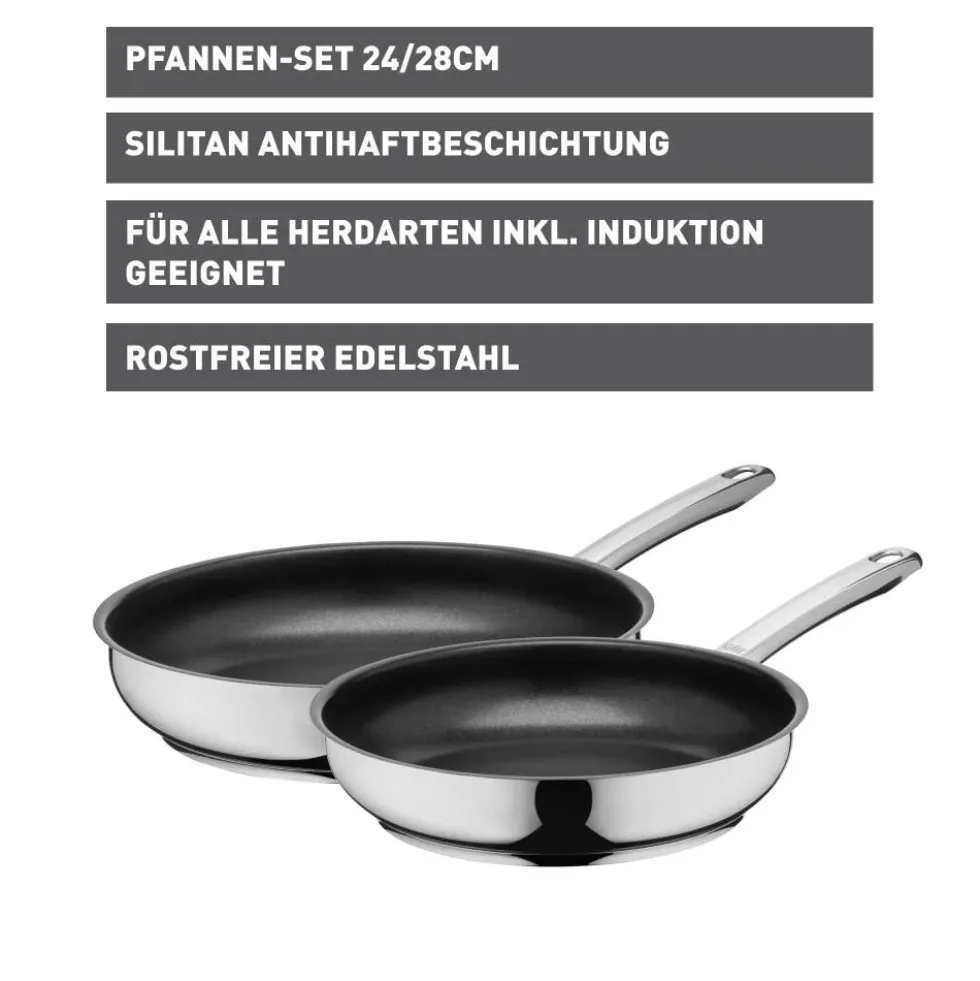 Silit Calabria Pfannen-Set, 24 & 28 cm