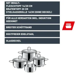 Silit Diamant Topf-Set, 4-teilig