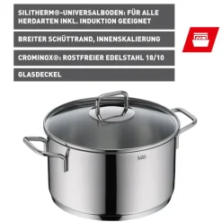 Silit Extra Cook Kochtopf 24 cm mit Glasdeckel