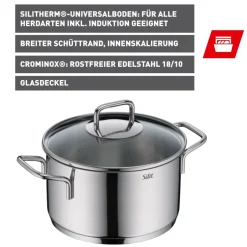 Silit Extra Cook Kochtopf 20 cm mit Glasdeckel