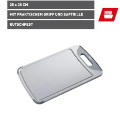 Silit Schneidebrett, Grau, 38 x 25 cm