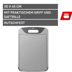 Silit Schneidebrett, Grau, 45 x 30 cm