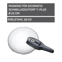 Silit Sicomatic t-Plus Deckel mit Griff, 22 cm