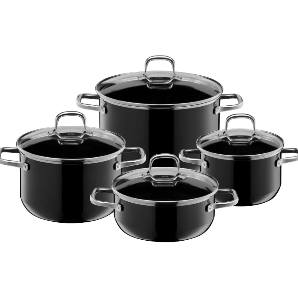 Silit Silargan® Elegance Topf-Set, 4-teilig, Black