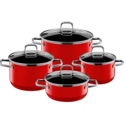 Silit Silargan® Elegance Topf-Set, 4-teilig, Red
