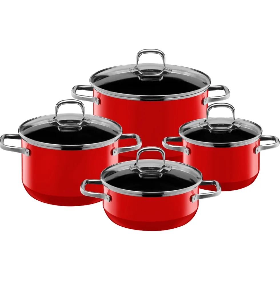 Silit Silargan® Elegance Topf-Set, 4-teilig, Red