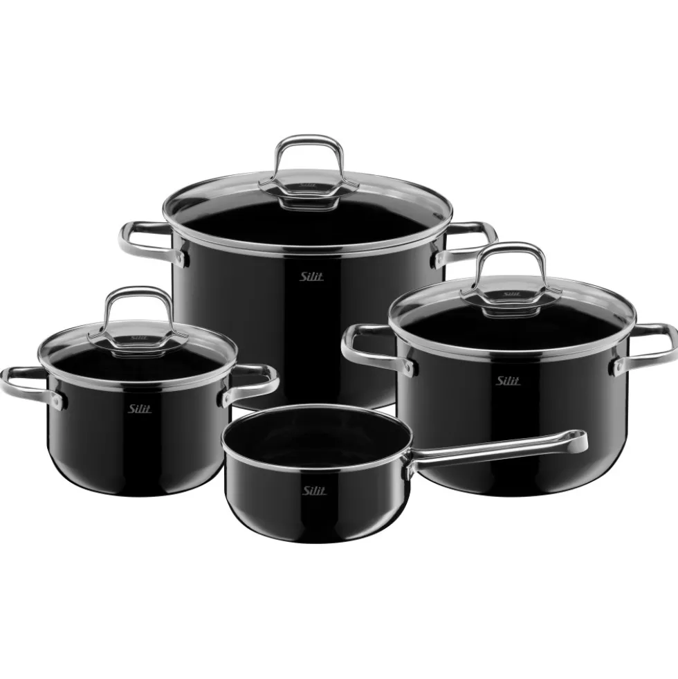 Silit Silargan® Elegance Topf-Set, 4-teilig, Black