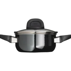Silit Silargan® Modesto Bratentopf mit Deckel, 16 cm, Black