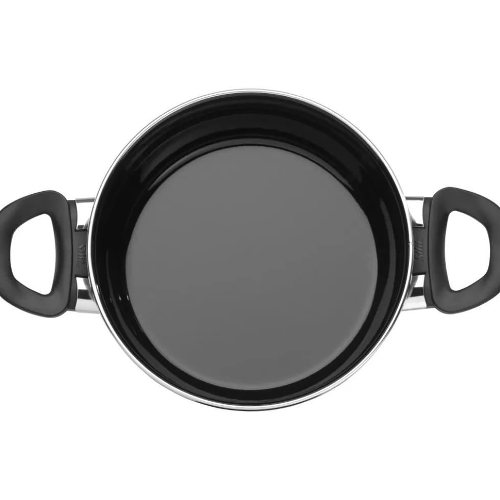 Silit Silargan® Modesto Bratentopf mit Deckel, 20 cm, Black