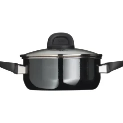 Silit Silargan® Modesto Bratentopf mit Deckel, 20 cm, Black