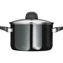 Silit Silargan® Modesto Kochtopf mit Deckel, 24 cm, Black