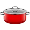 Silit Silargan® Passion Bratentopf mit Deckel, 24 cm, Red