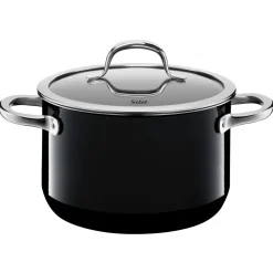 Silit Silargan® Passion Kochtopf mit Deckel, 20 cm, Black