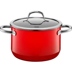 Silit Silargan® Passion Kochtopf mit Deckel, 20 cm, Red