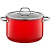 Silit Silargan® Passion Kochtopf mit Deckel, 24 cm, Red