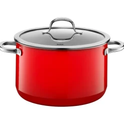 Silit Silargan® Passion Kochtopf mit Deckel, 24 cm, Red