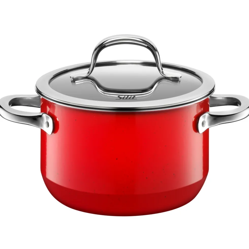 Silit Silargan® Passion Kochtopf mit Deckel, 16 cm, Red