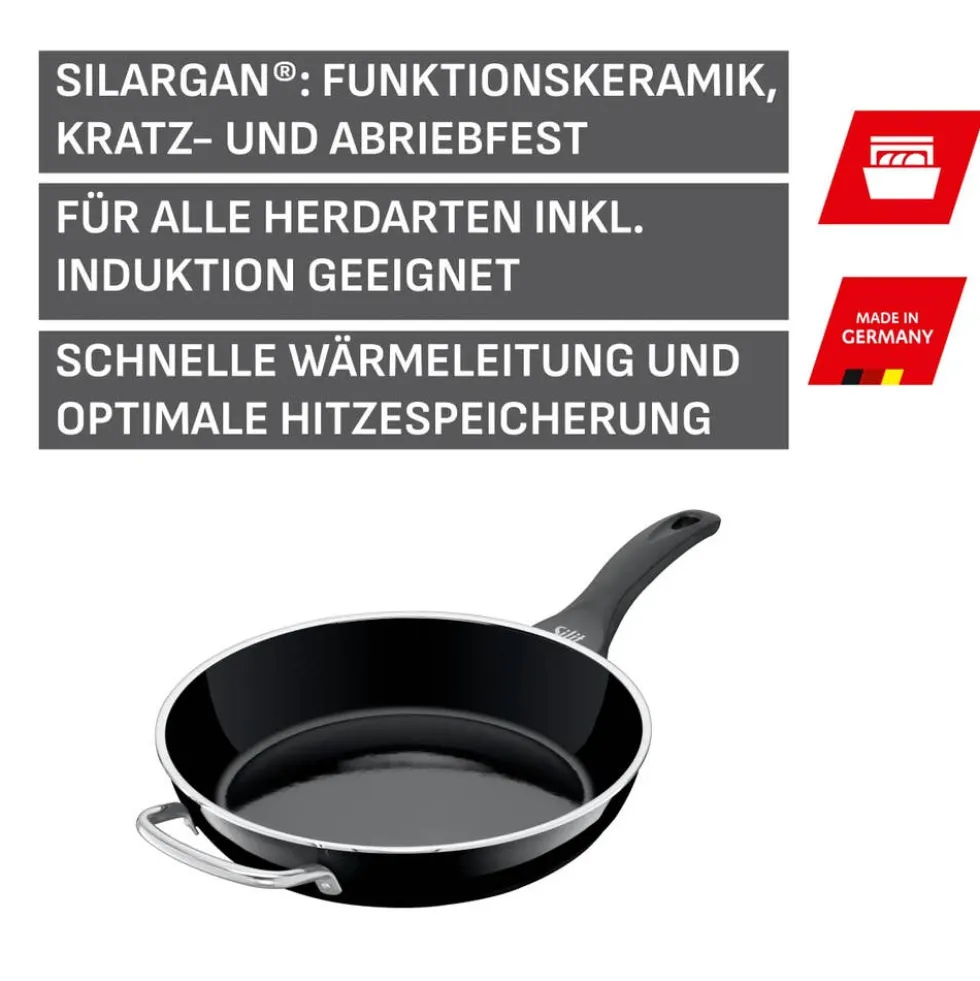 Silit Silargan® Professional Stielpfanne hoch, 28 cm, Black