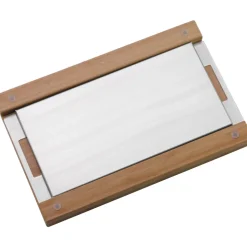 Smart Storage Brotschneidebrett mit Auffangschale Schneidebrett, 44 x 27 cm