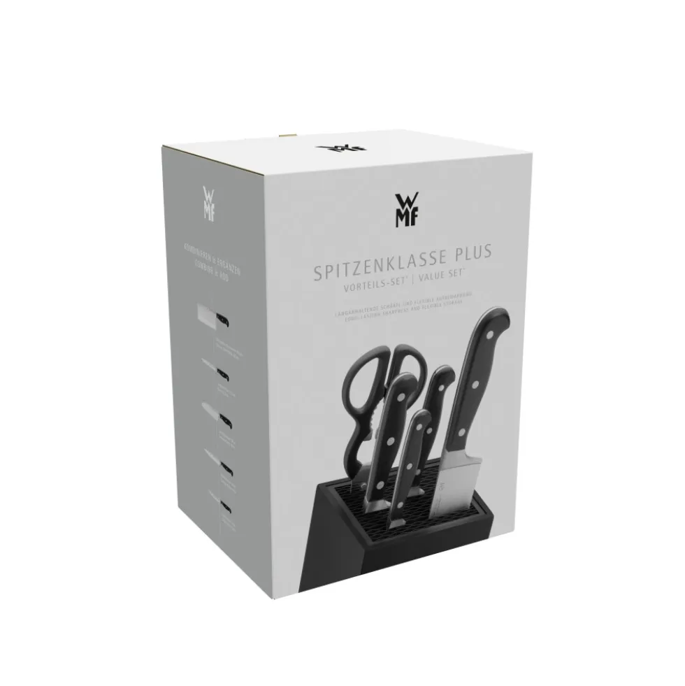 Spitzenklasse Plus Messer-Set mit FlexTec Messerblock, 6-teilig