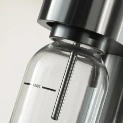 Starter-Set: Element One Wassersprudler mit PET-Ersatzflasche, Edelstahl